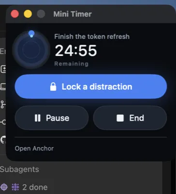 Anchor compact timer